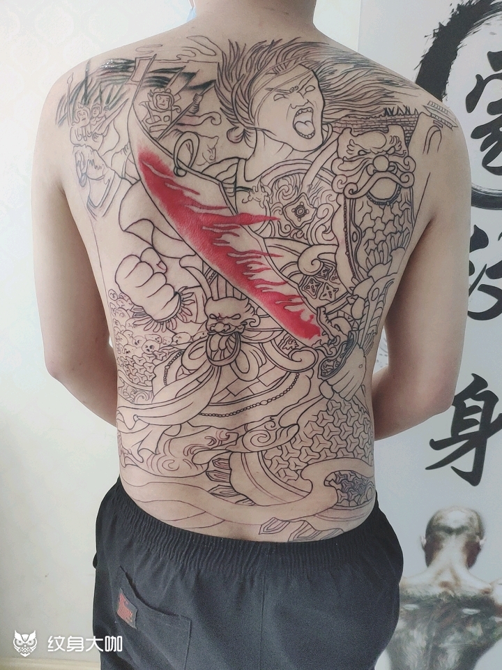 杀神白起_纹身图案手稿图片_南阳·鸿蒙店长的纹身作品集