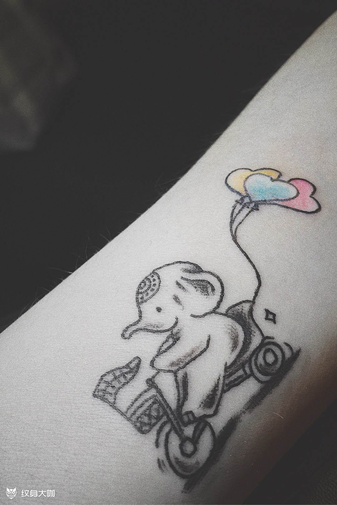 大象大象_纹身图案手稿图片_谢沂纯的纹身作品集
