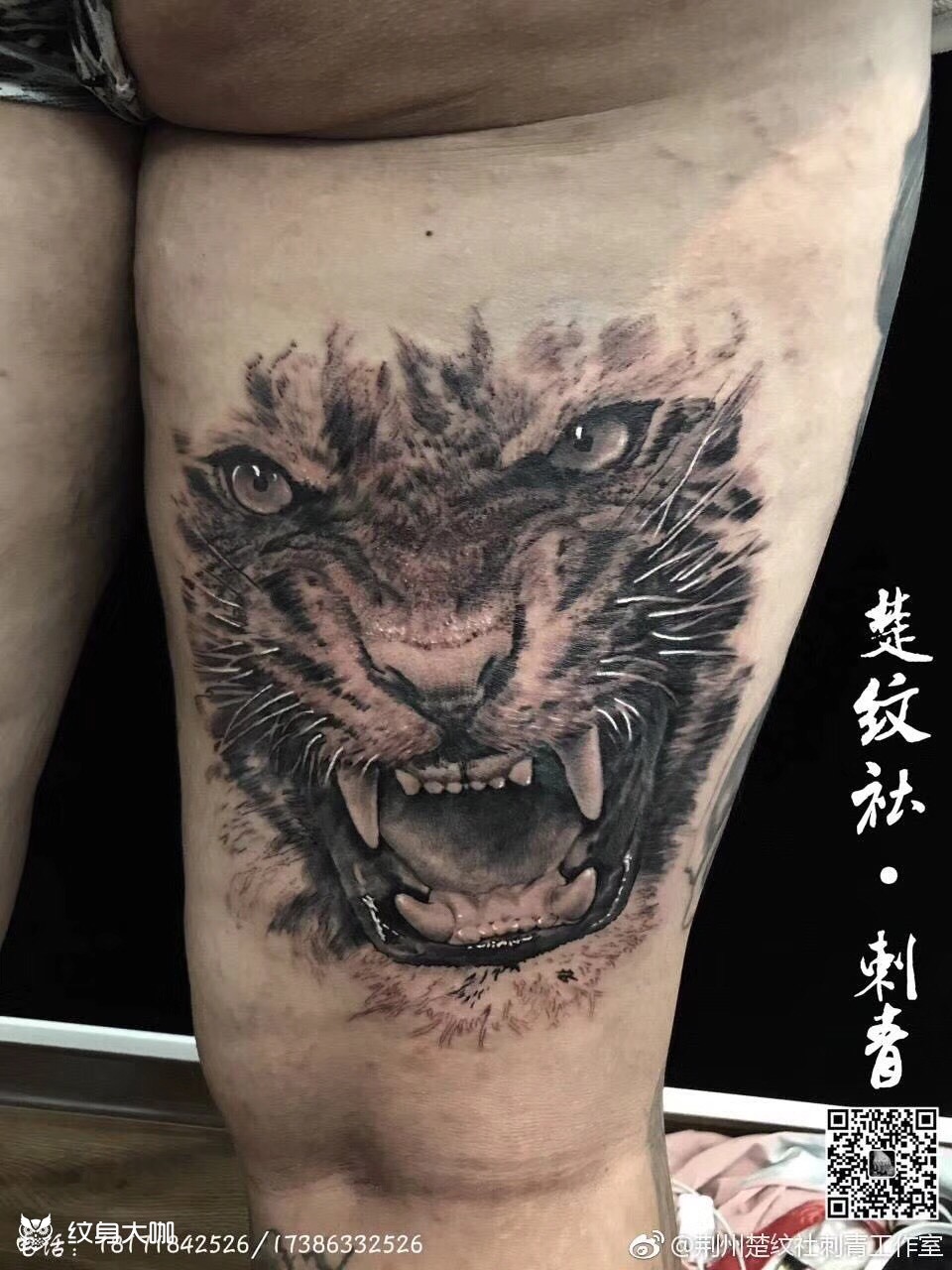 虎虎虎_纹身图案手稿图片_袁衮衮的纹身作品集