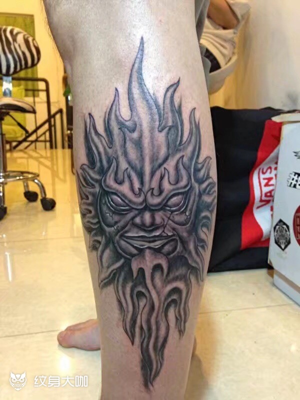 太阳神_纹身图案手稿图片_杨的纹身作品集