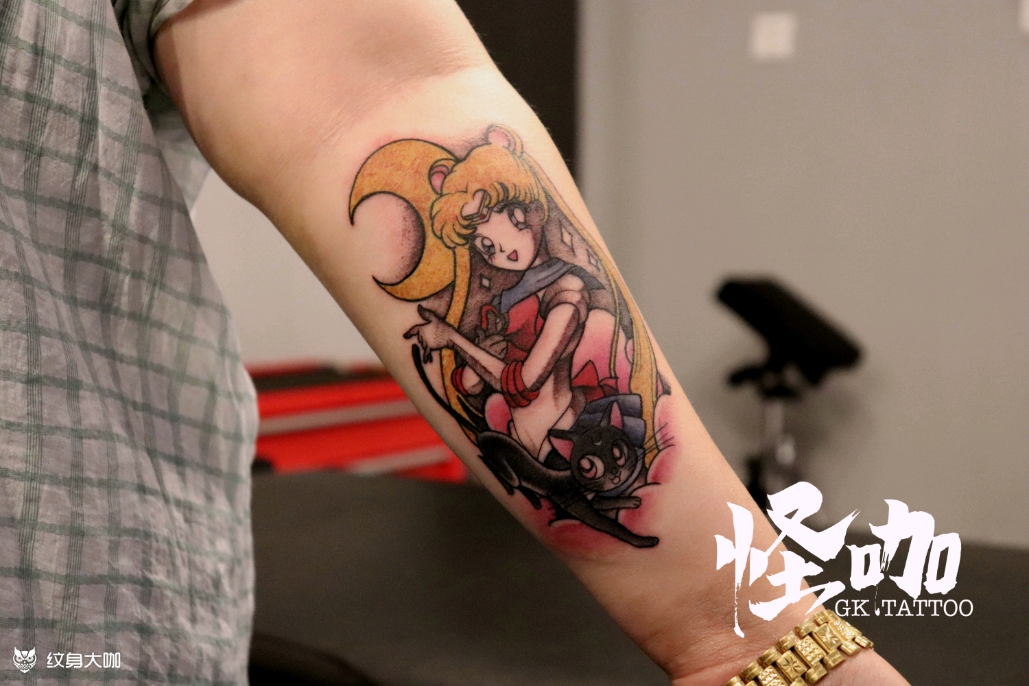 美少女战士_纹身图案手稿图片_重庆怪咖 的纹身作品集