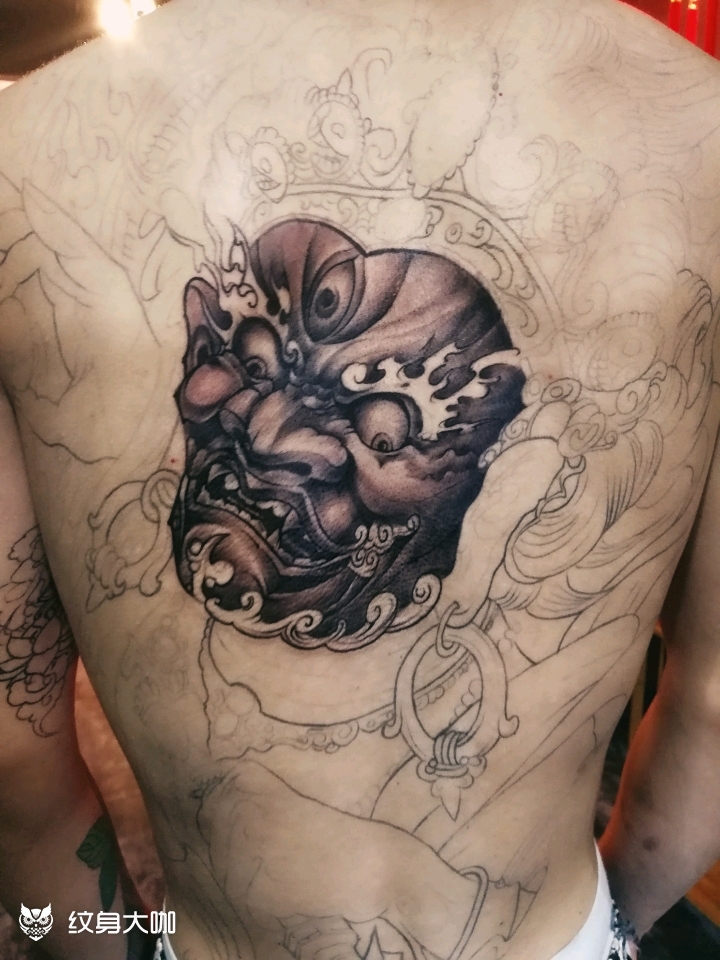 大黑天局部他很瘦疼得挨不住了_纹身吧社区 - 纹身大咖