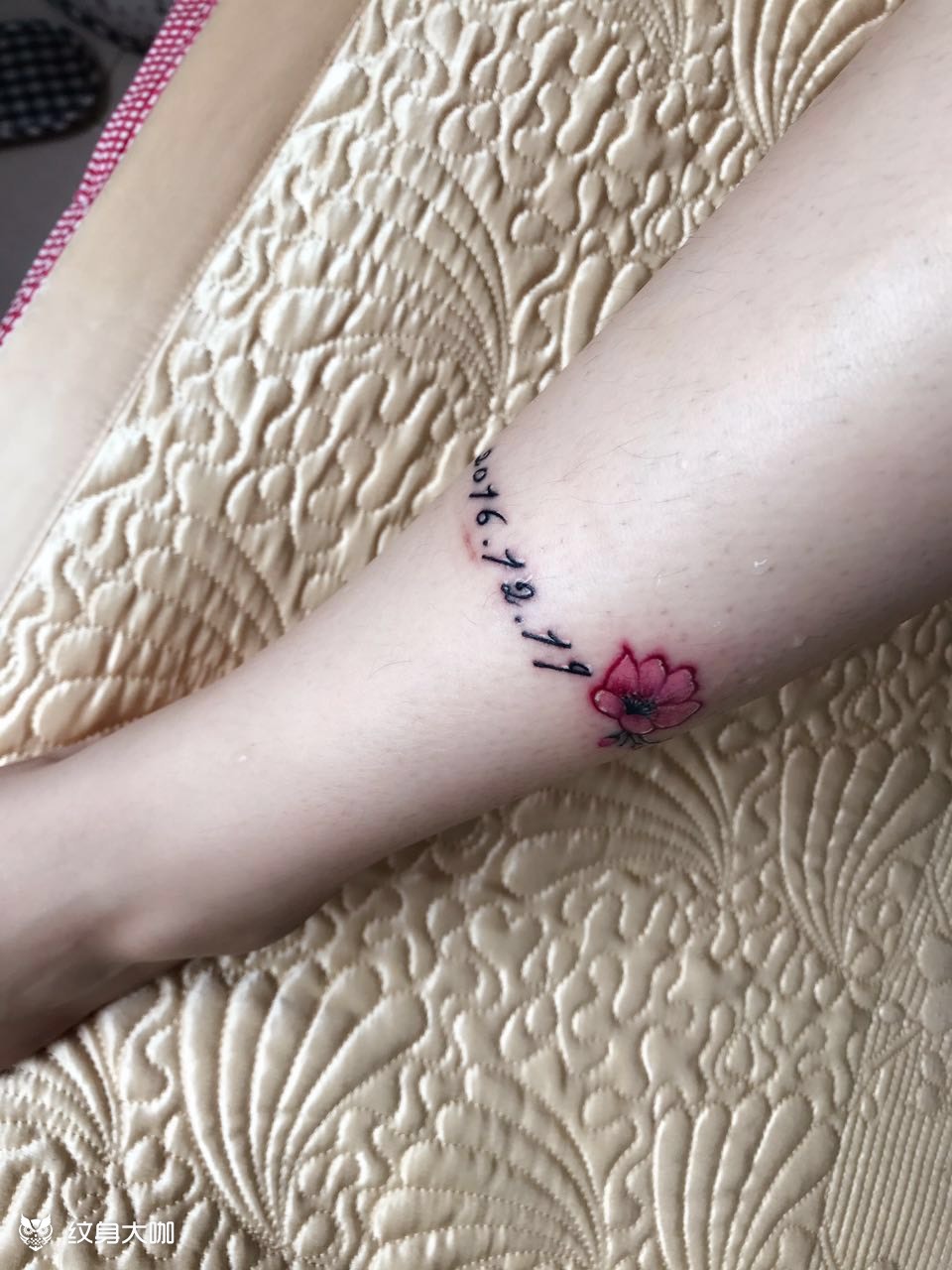 和刺青-脚踝字母_纹身图案手稿图片_和tattoo的纹身作品集