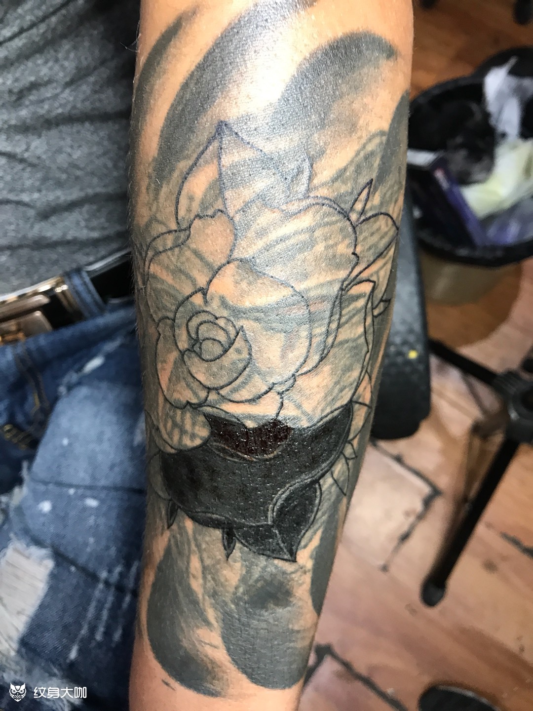 覆盖_纹身图案手稿图片_boss老李的纹身作品集