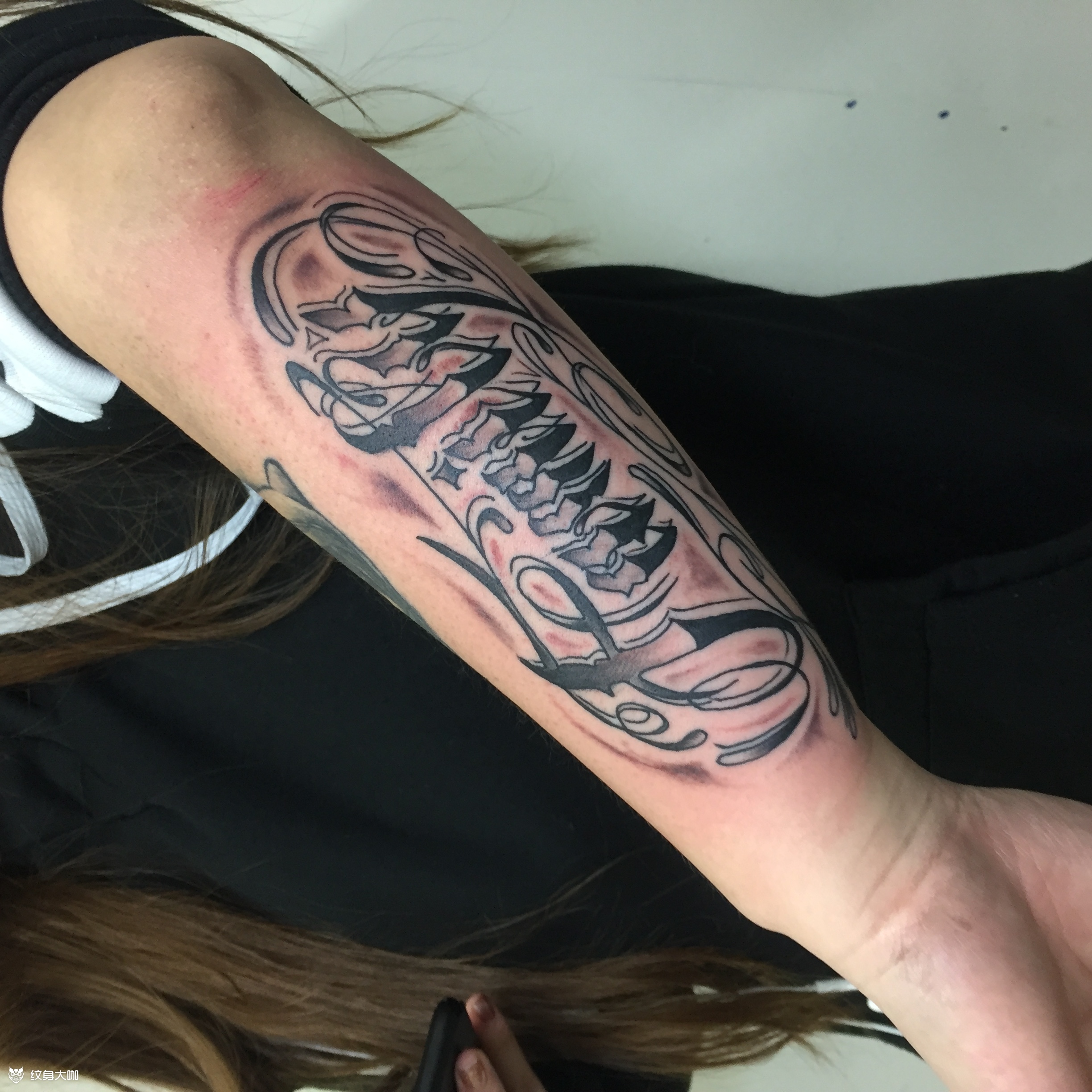 pgone花体字_纹身图案手稿图片_李云的纹身作品集