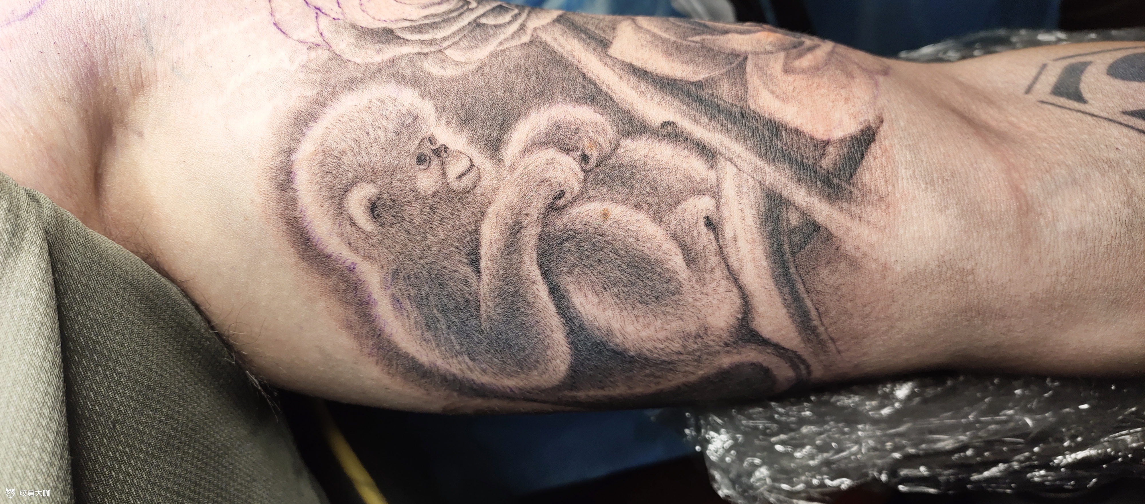 地狱魔猴纹身手稿图片