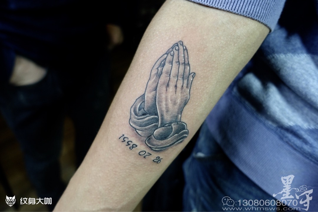 佛手_纹身图案手稿图片_王训训的纹身作品集