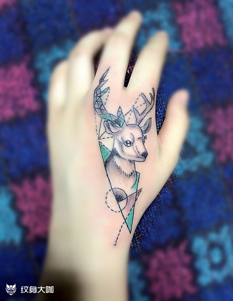 虎口小欧美_纹身图案手稿图片_东一 付林的纹身作品集