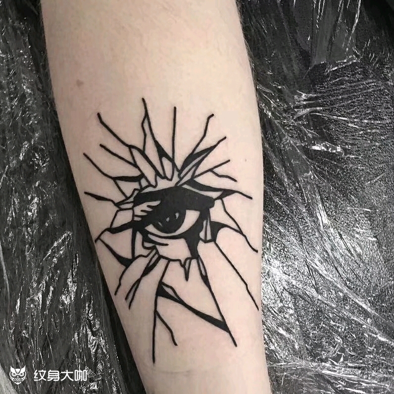 死亡之眼._纹身图案手稿图片_小扯的纹身作品集