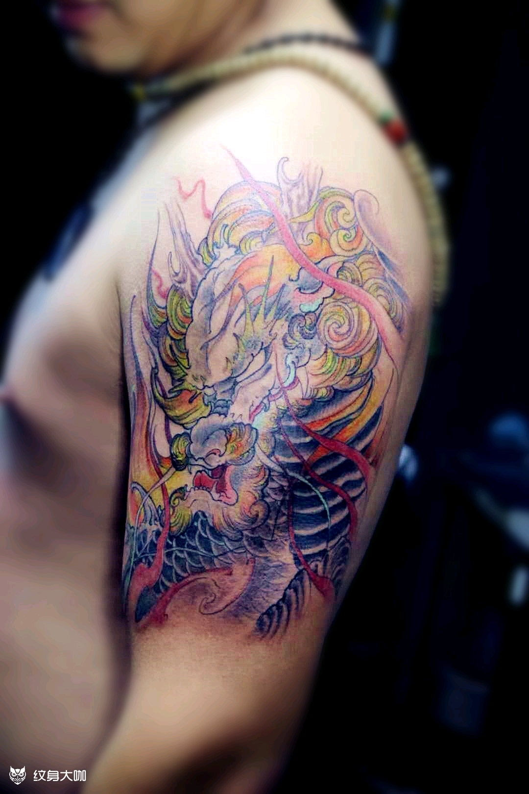 麒麟_纹身图案手稿图片_金萌的纹身作品集