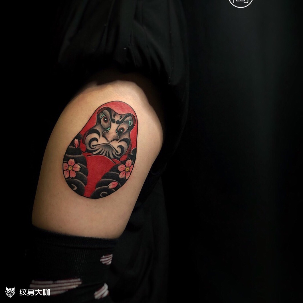 达摩蛋_纹身图案手稿图片_纵博的纹身作品集