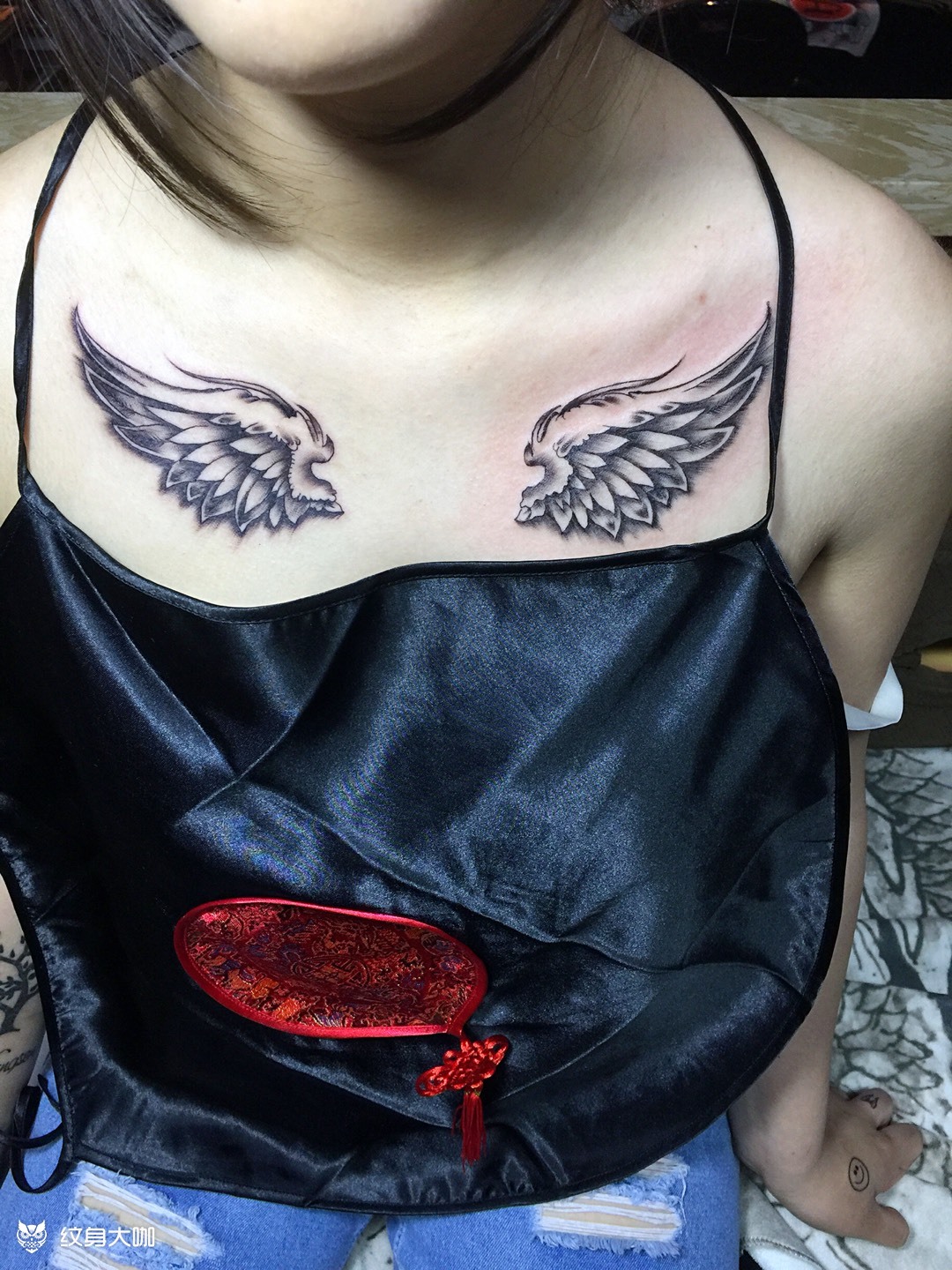 小翅膀_纹身图案手稿图片_聚龙堂小辉的纹身作品集