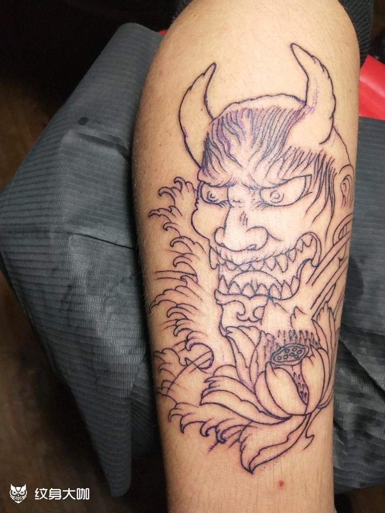 般若_纹身图案手稿图片_罗明帅的纹身作品集