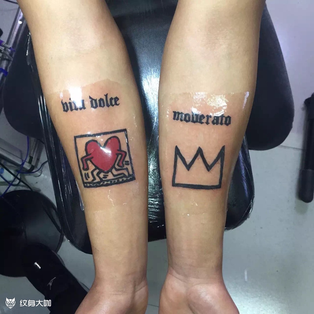 权志龙同款_纹身图案手稿图片_心意的纹身作品集