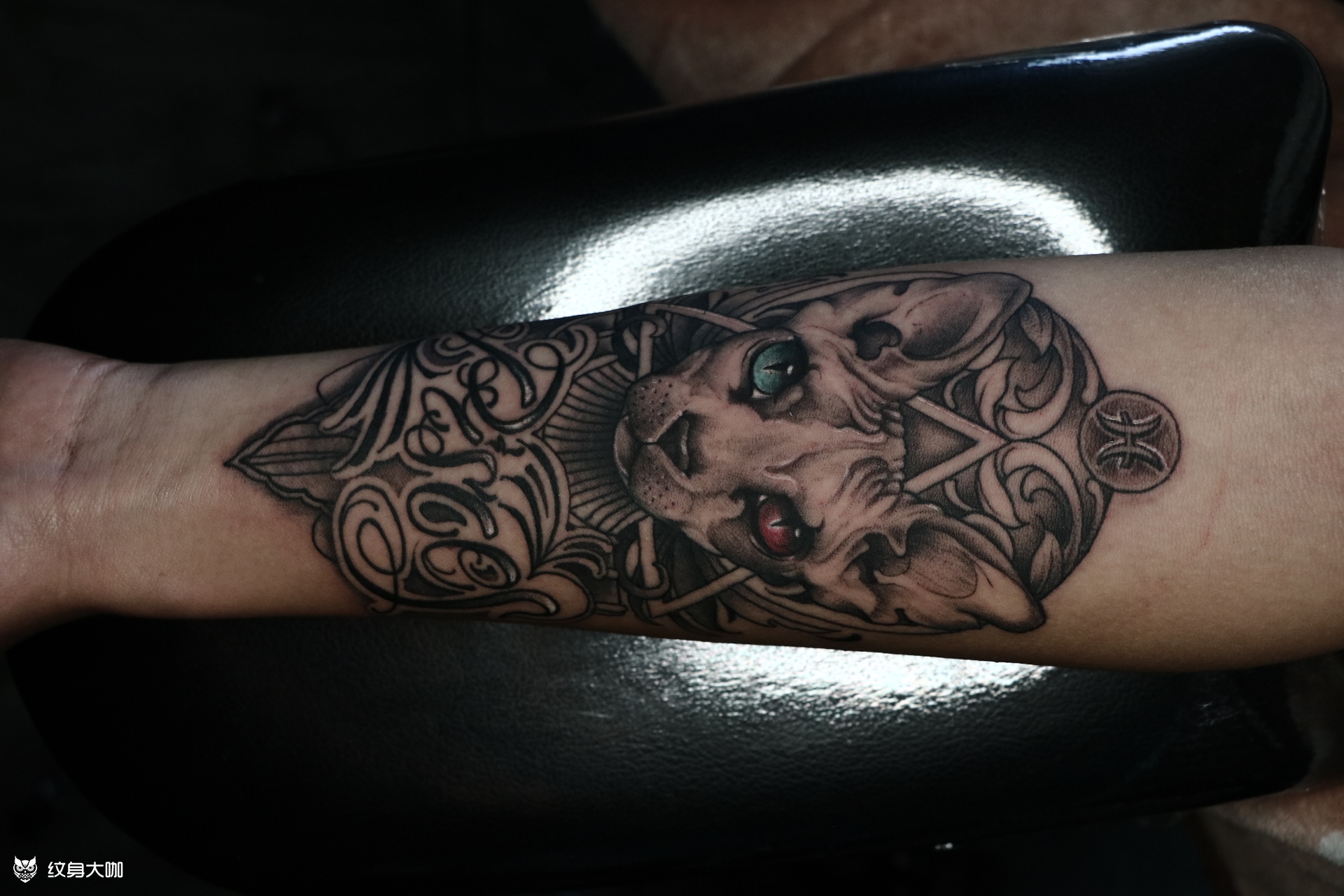 斯芬克斯_纹身图案手稿图片_小涛的纹身作品集