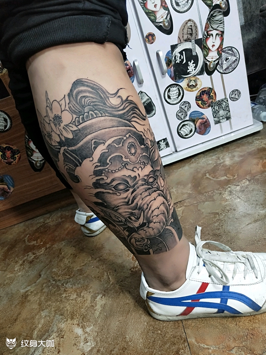 包小腿_纹身图案手稿图片_刺尊的纹身作品集