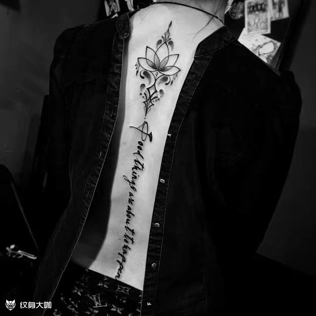 美背_纹身图案手稿图片_sun的纹身作品集