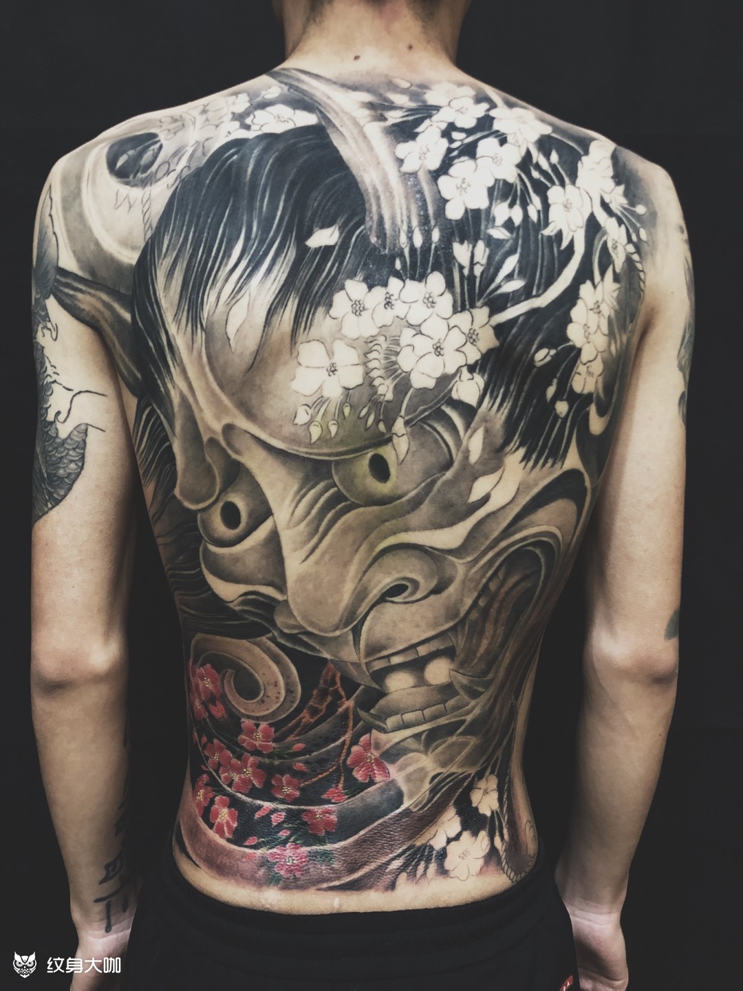 满背般若_纹身图案手稿图片_薛昊青的纹身作品集