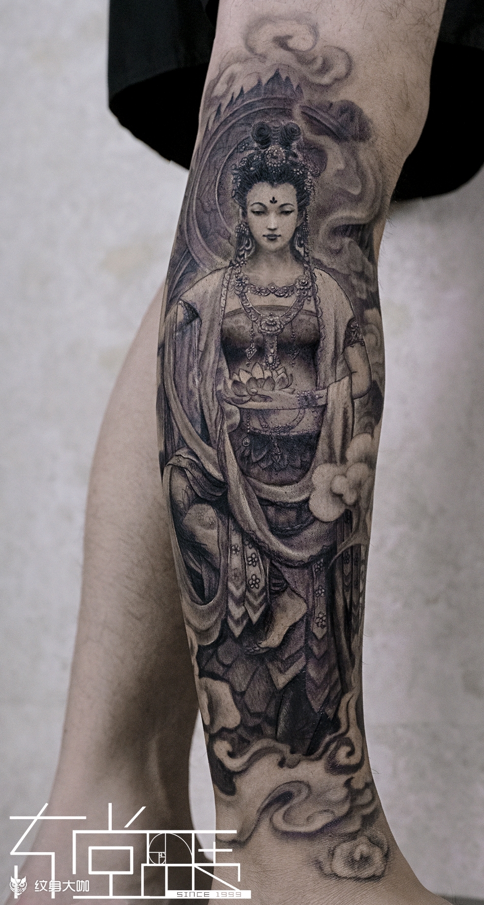 敦煌飞天_纹身图案手稿图片_张轩荣的纹身作品集