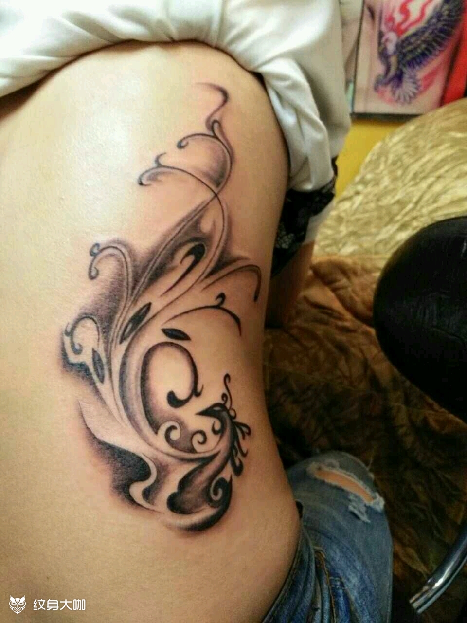 凤图_纹身图案手稿图片_李毅的纹身作品集