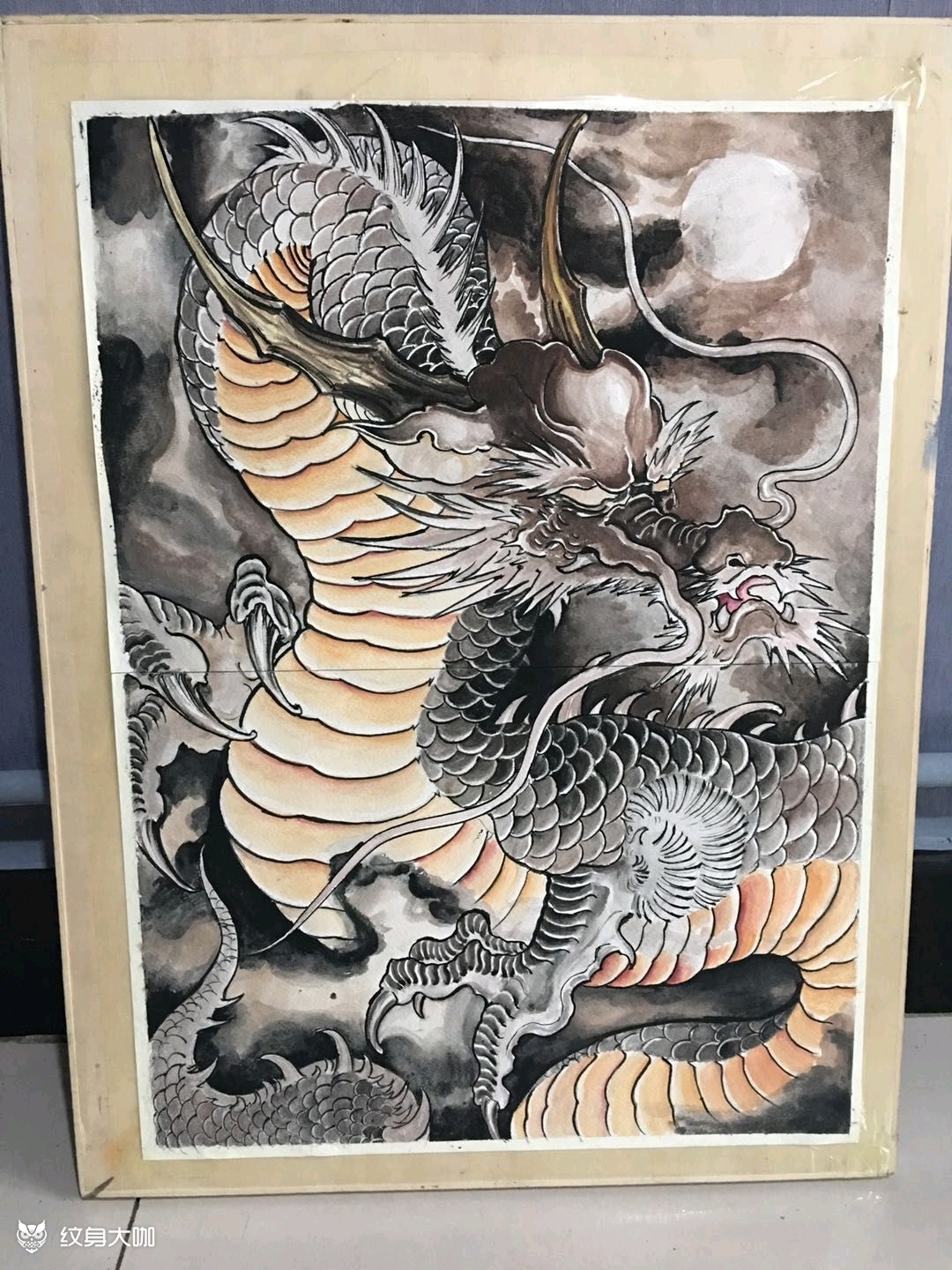 龙(临摹练习)_纹身图案手稿图片_珂珂~张大佛爷的纹身作品集