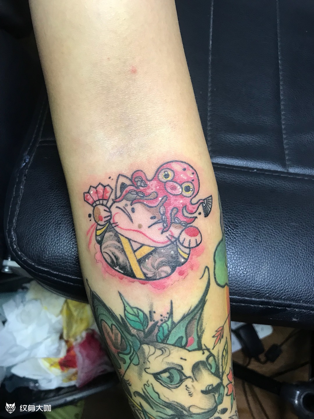 章鱼99_纹身图案手稿图片_w-万的纹身作品集