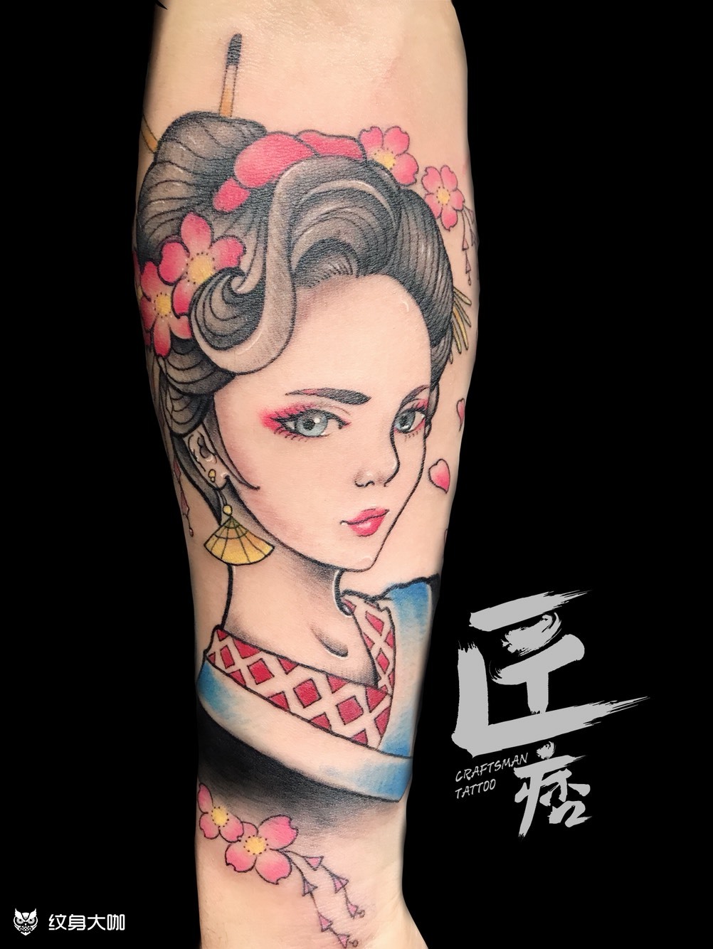 貂蝉_纹身图案手稿图片_宇恒的纹身作品集