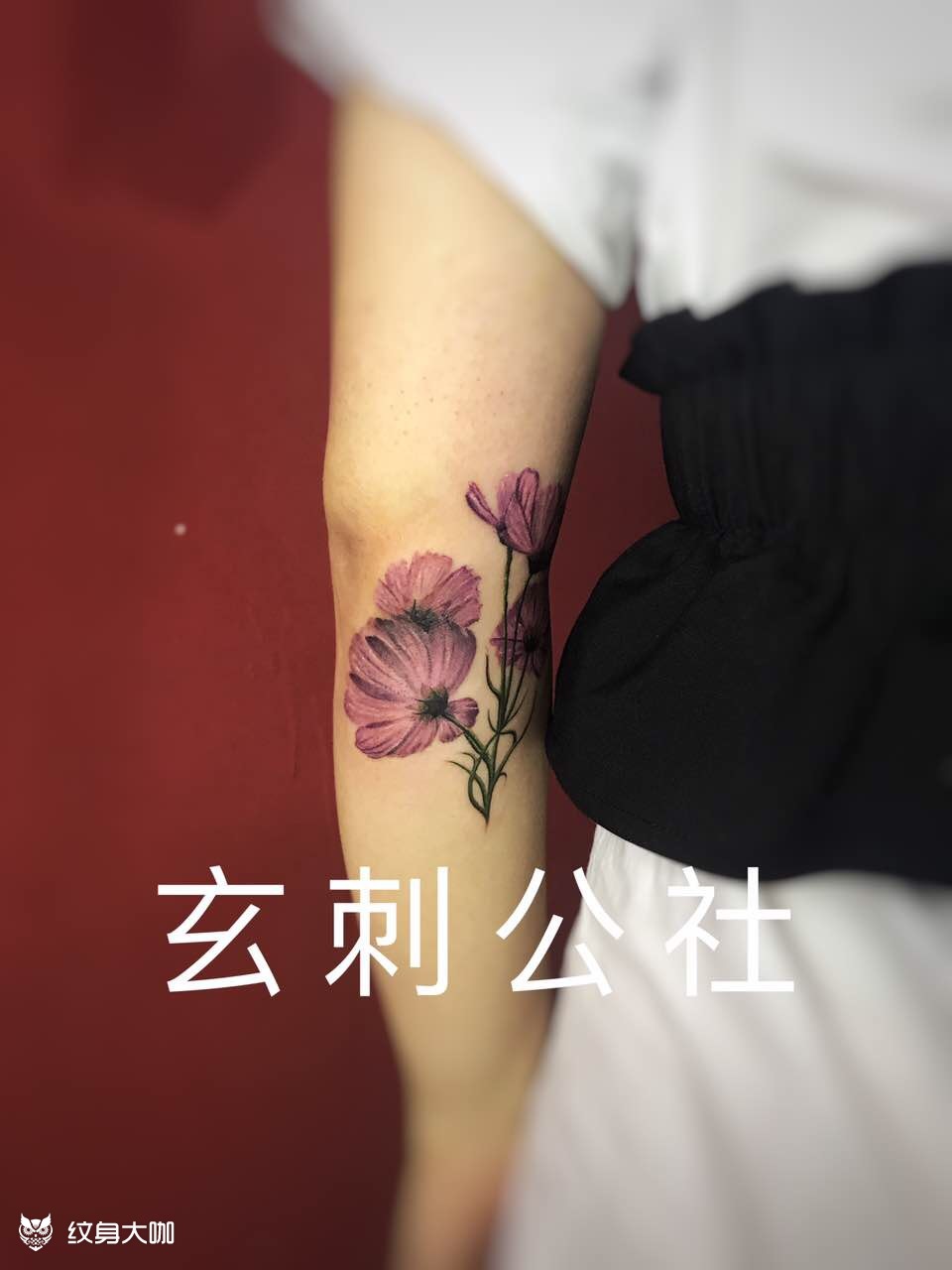 格桑花_纹身图案手稿图片_邹志军的纹身作品集