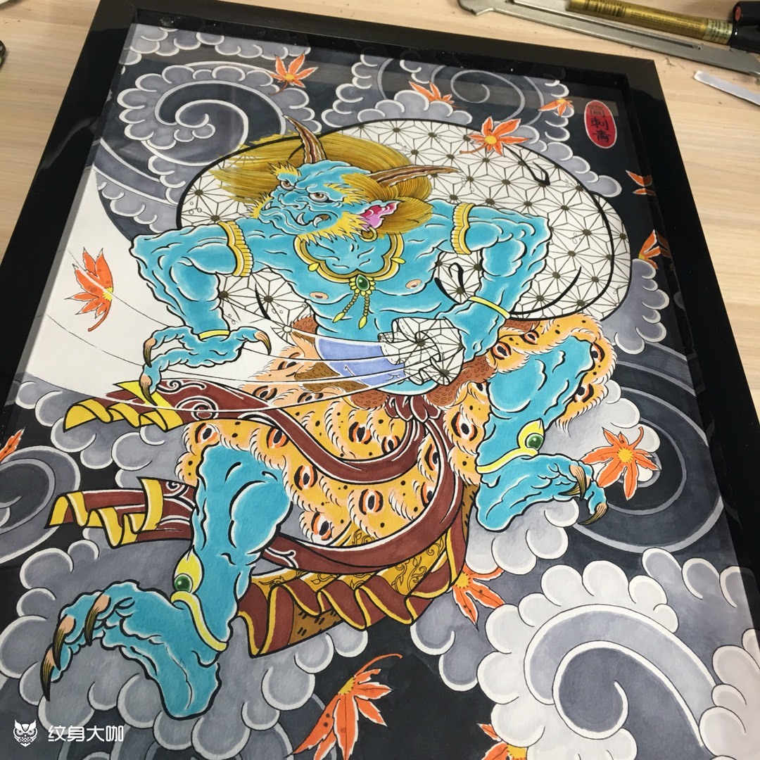 风神_纹身图案手稿图片_简刺青-鹏的纹身作品集