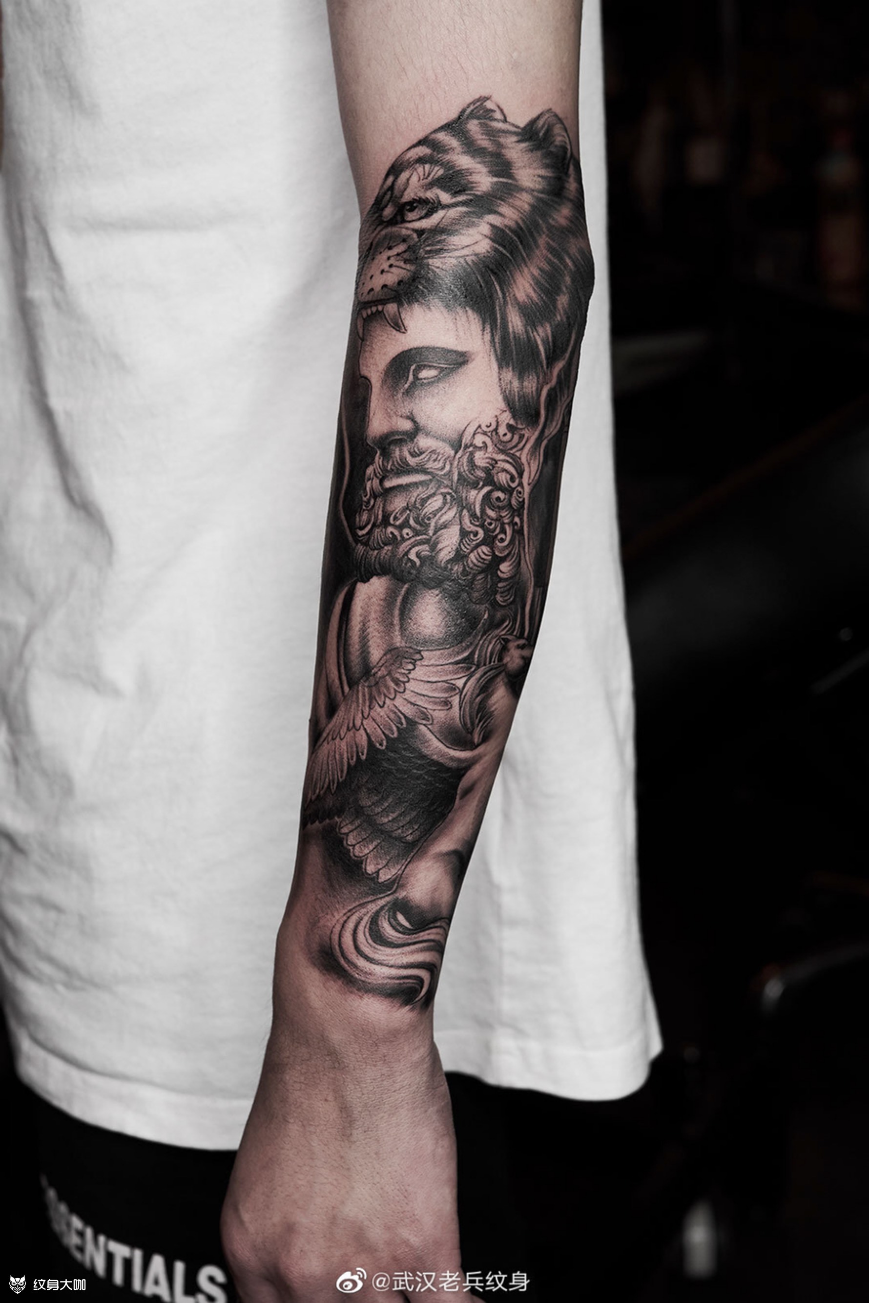 欧美小花臂_纹身图案手稿图片_兵哥的纹身作品集