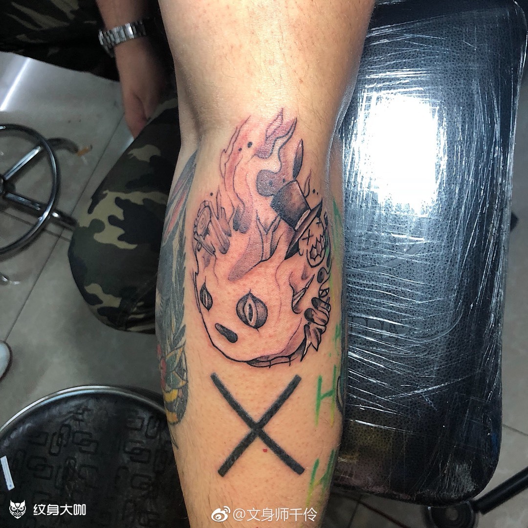小火苗_纹身图案手稿图片_千伶的纹身作品集