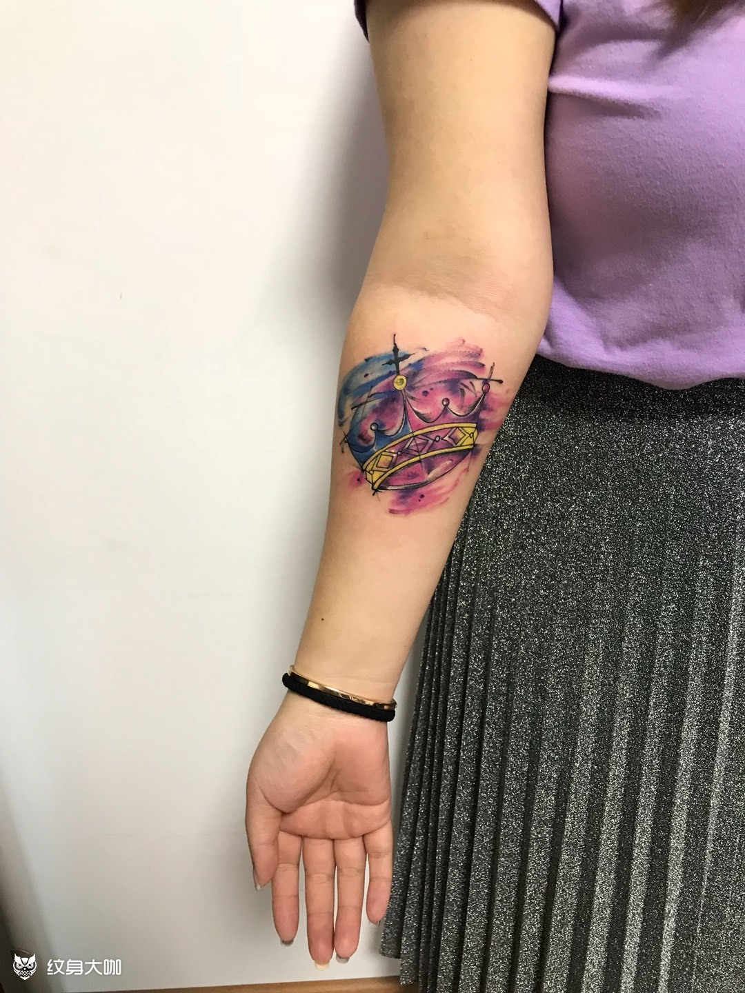 水彩皇冠_纹身图案手稿图片_宁国良的纹身作品集