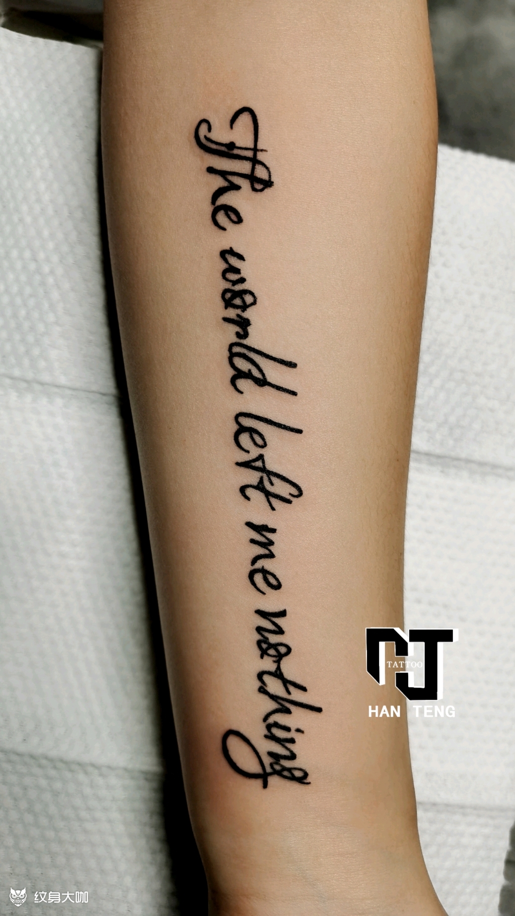 英文字母_纹身图案手稿图片_孙奇的纹身作品集