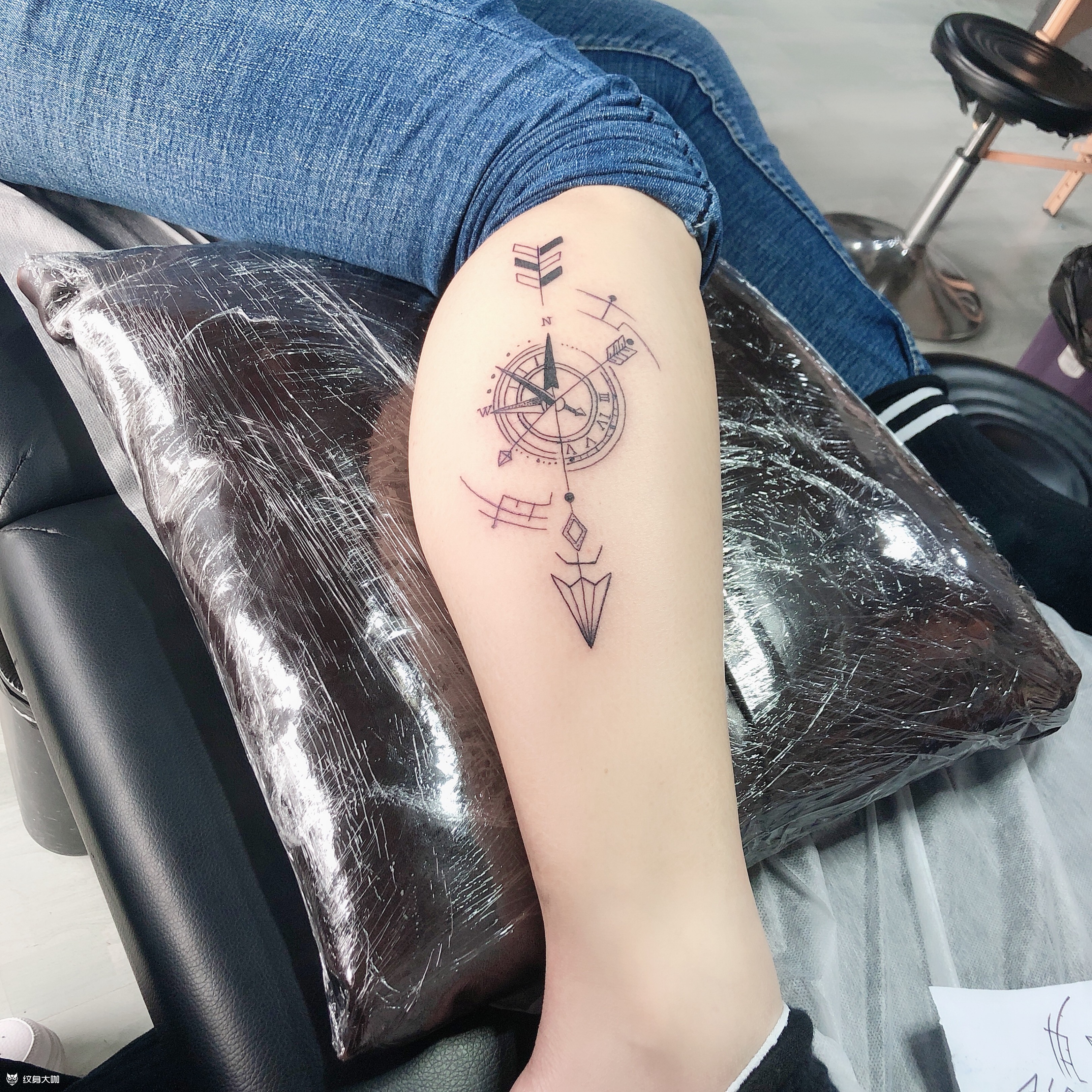 小指南针_纹身图案手稿图片_枫林的纹身作品集