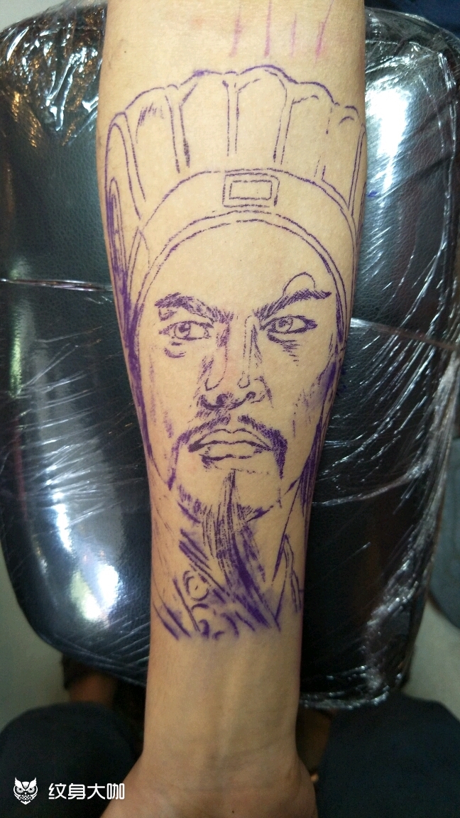 诸葛亮_纹身图案手稿图片_思纹人的纹身作品集