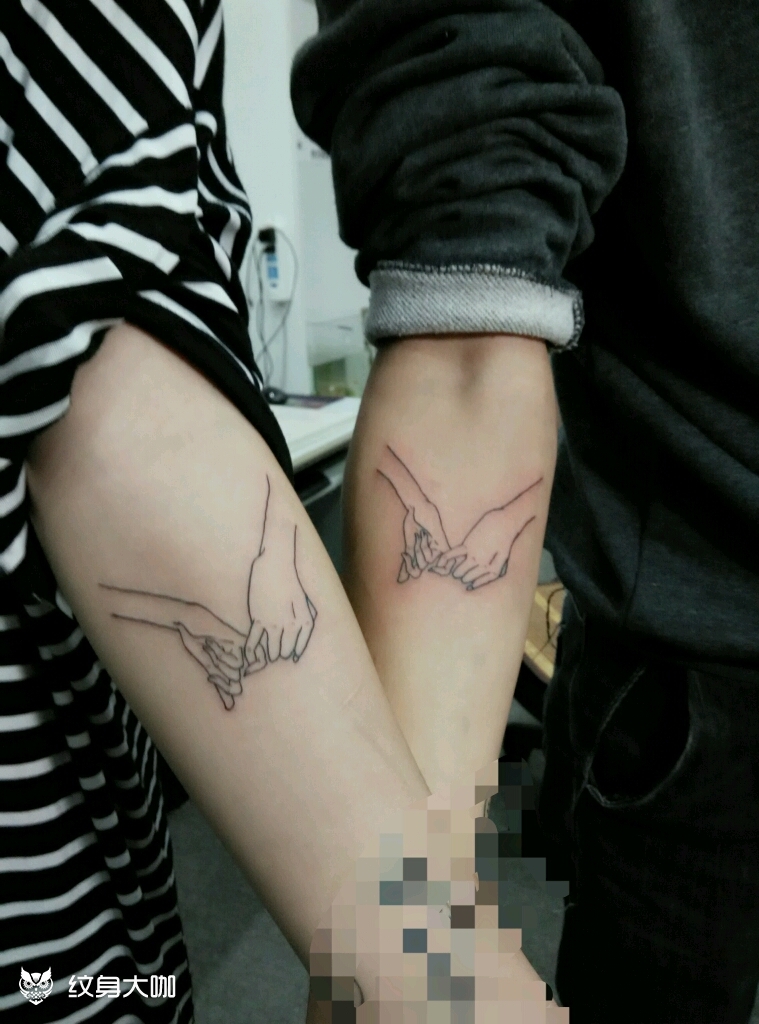 小情侣纹身