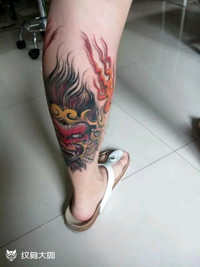 猴子_纹身图案手稿图片_王东波的纹身作品集