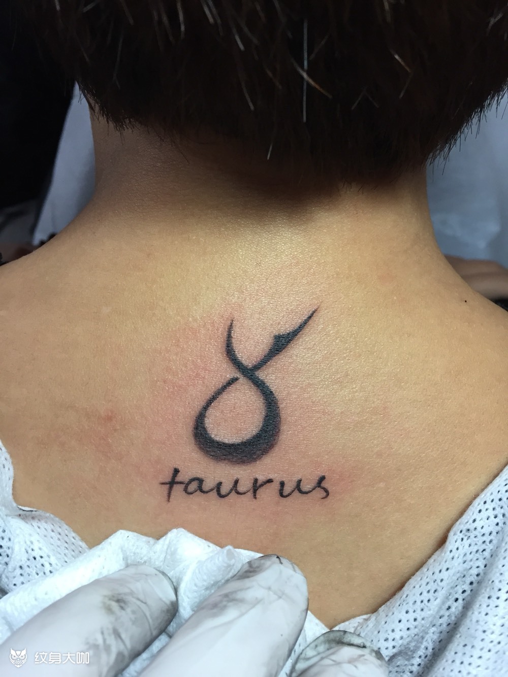 金牛座 _纹身图案手稿图片_杨东的纹身作品集