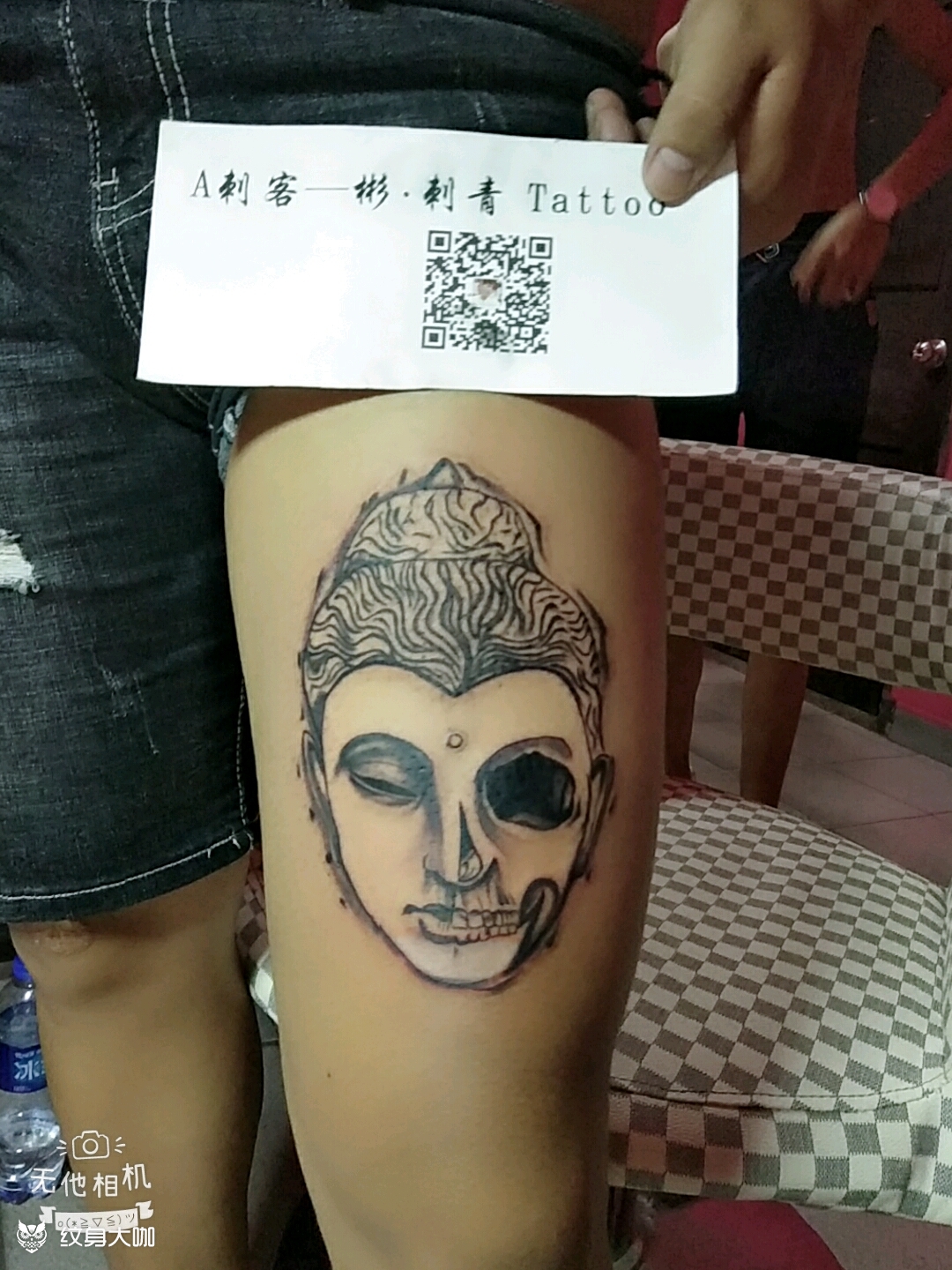 善恶佛头_纹身图案手稿图片_a刺客-彬/刺青的纹身作品集