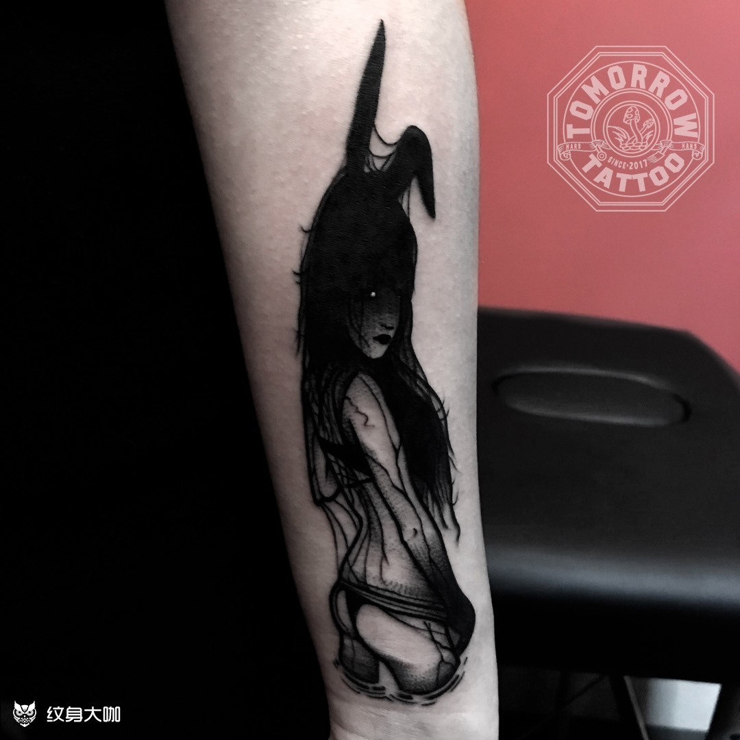 暗黑系_纹身图案手稿图片_浩男的纹身作品集