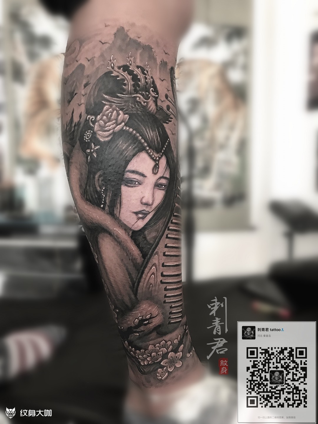 素材主题元素(王昭君 古代四大美女之一) 凤凰,阁楼 山水.