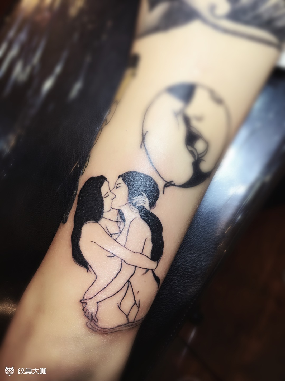 kiss_纹身图案手稿图片_bubble的纹身作品集