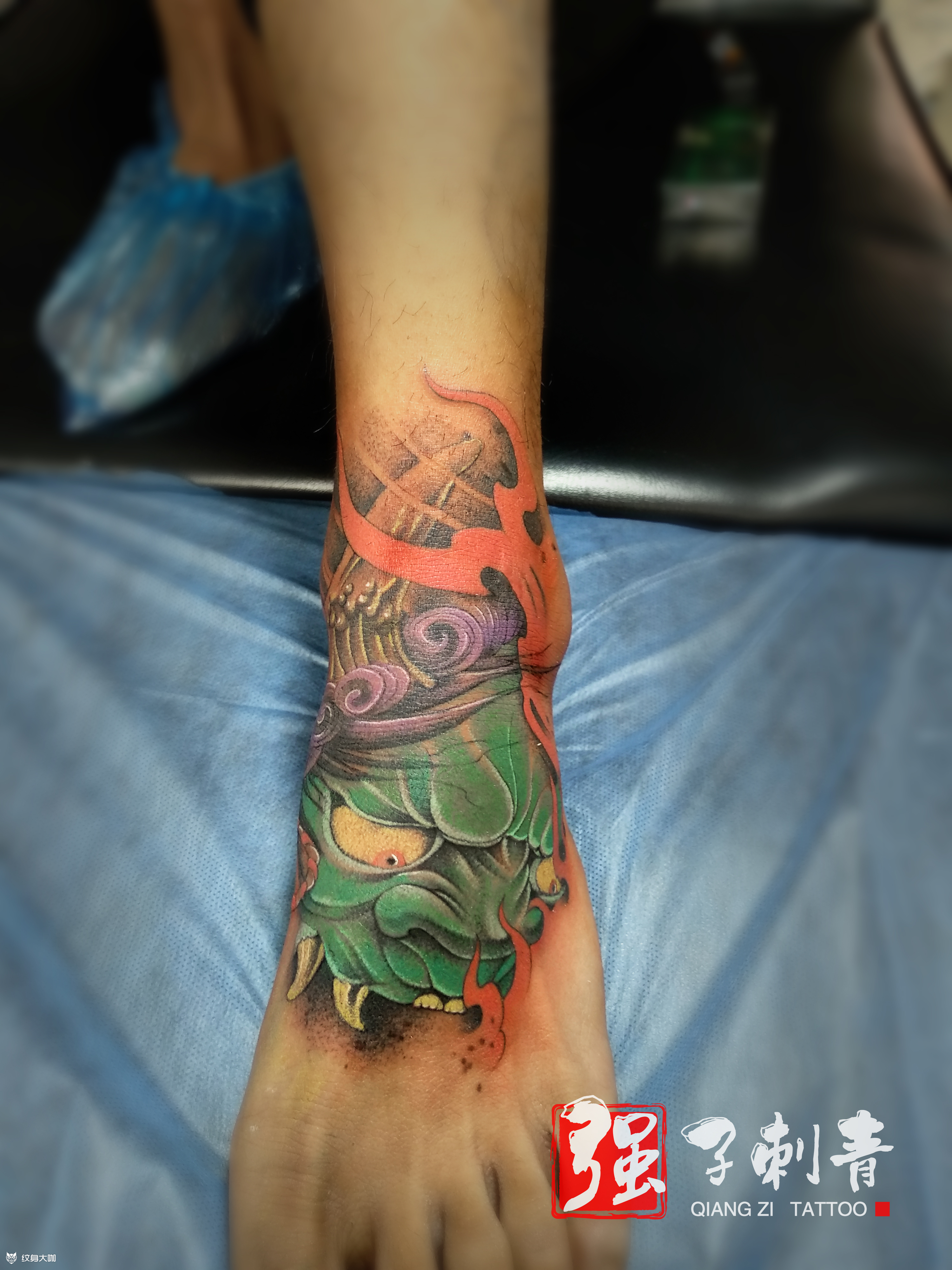 脚面般若_纹身吧社区 - 纹身大咖