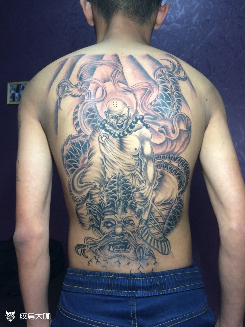 降龙_纹身图案手稿图片_李朋的纹身作品集