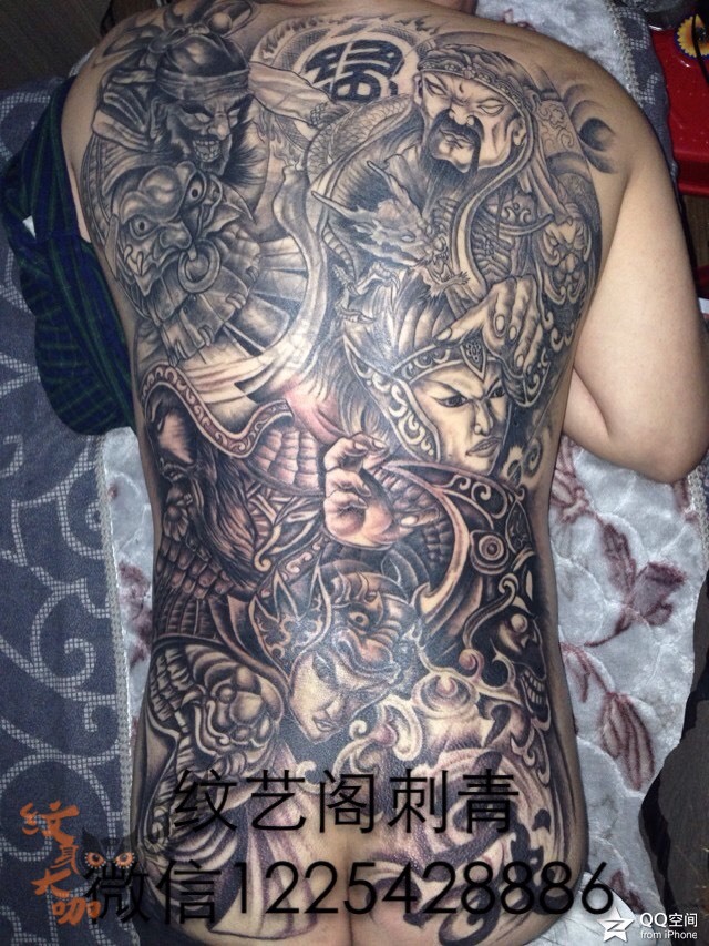 五虎上将_纹身图案手稿图片_鬼纹阁(44)的纹身作品集