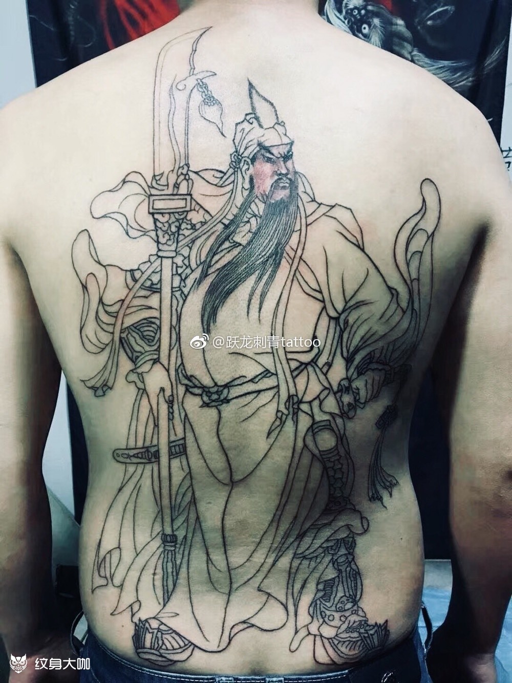 关公_纹身图案手稿图片_怀化-跃龙tattoo的纹身作品集