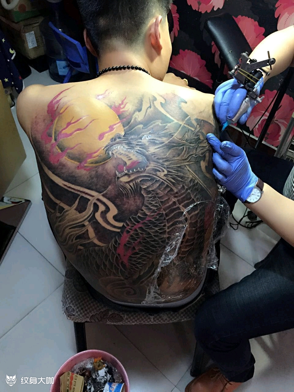 麒麟_纹身图案手稿图片_阿进的纹身作品集
