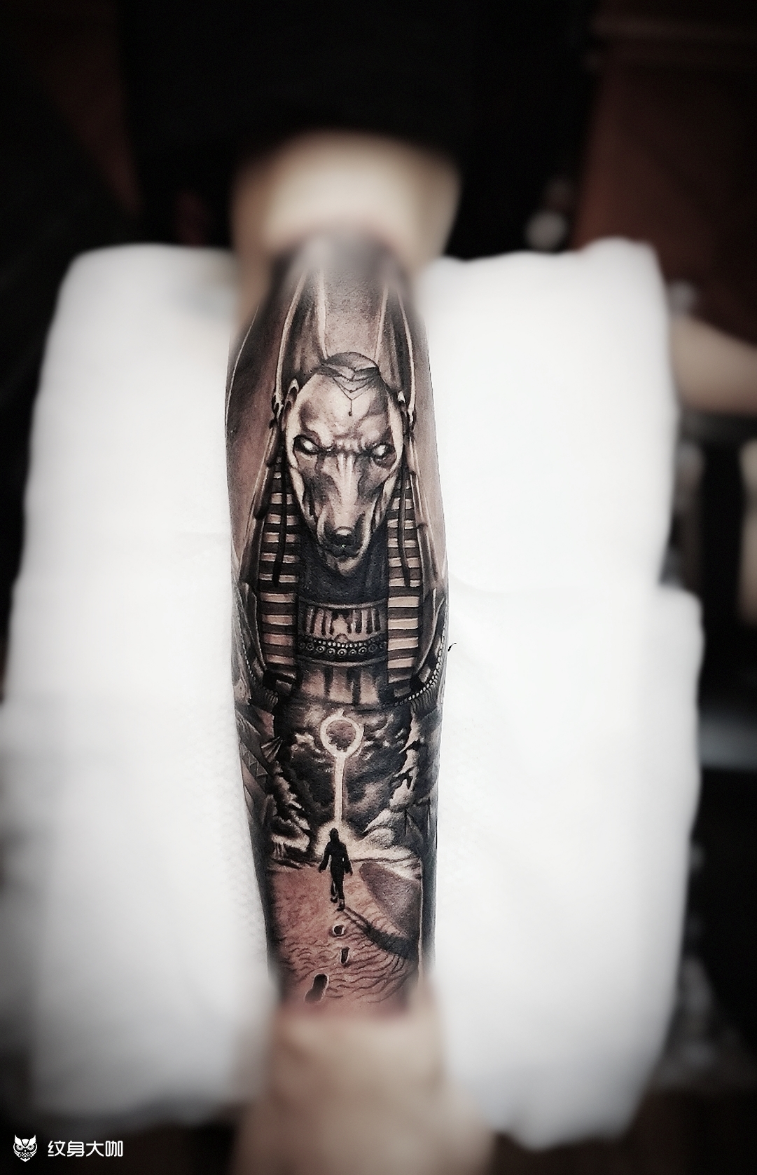 阿努比斯_纹身图案手稿图片_敏势的纹身作品集