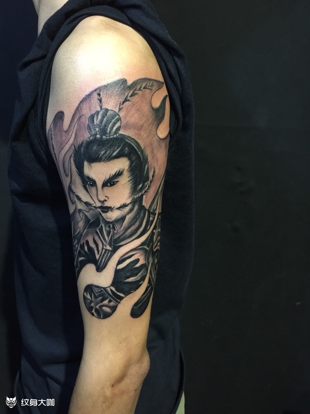 吕布_纹身图案手稿图片_忠义堂的纹身作品集