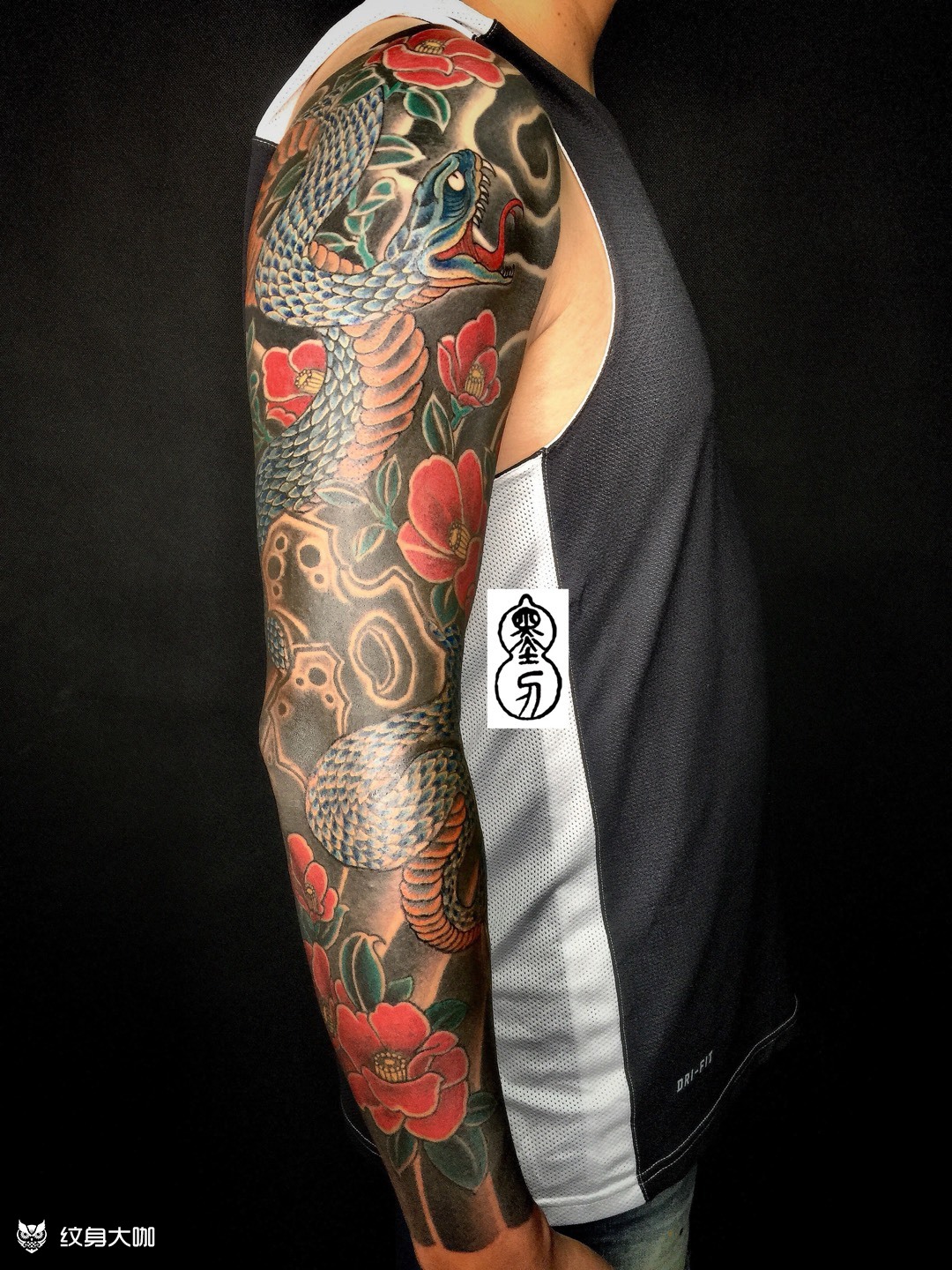 花臂_纹身图案手稿图片_戴先生的纹身作品集